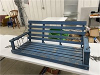 Vintage 4' Country Painted Porch Swing