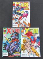 (3) 1995 Marvel X - Calibre Comic Books