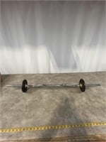 Curl Bar with 5 pound weights