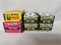 6 Boxes of Nosler & Speer 30 Cal. Bullets