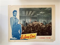 I, Jane Doe original 1948 vintage lobby card