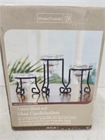 3 Piece Metal Candleholders