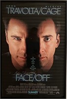 John Travolta signed Face/Off poster