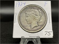 Peace Silver Dollars :   1924