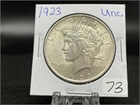 Peace Silver Dollars :   1923