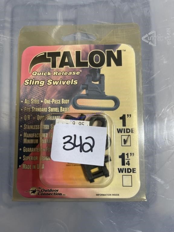 Talon quick release sling swivels