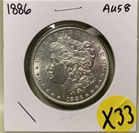 S - 1886 MORGAN SILVER DOLLAR (X33)