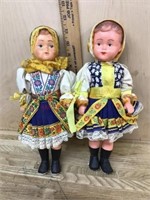 2- Vintage Dutch dolls