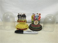 2 Beatles Musical Figurines