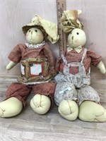 2- Cloth Rabbit dolls