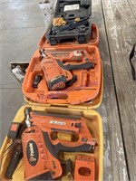 3 AIR NAILERS--2 PASLODE, 1 BOSTITCH, BID X 3