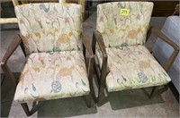 2-padded arm chairs