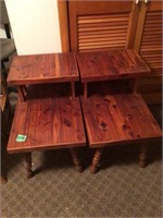 pair of end tables 24.5x17x24