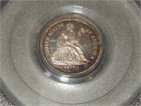 1876 PROOF Seated Liberty Dime PCGS PR61