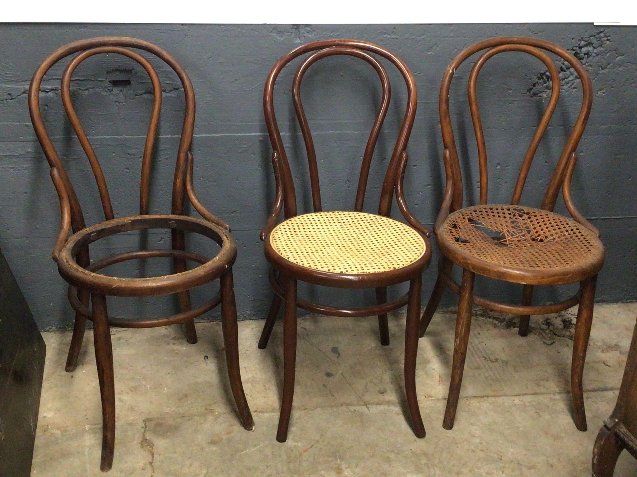 NICE BENTWOOD CHAIR - AND TWO NEED SEATS