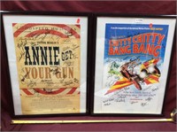 Autographed Musical Play Bill Posters