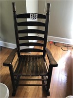 Rocking Chair with Striped Cushion