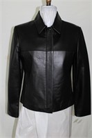Black leather jacket size S/M Made in Canada