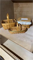 3 Longaberger Baskets