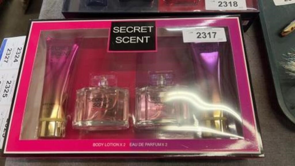 Secret scent, perfume, and lotion set