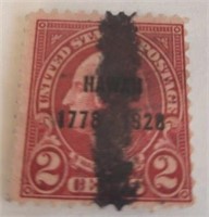 1928 2 Cent Discovery of Hawaii US Postage Stamp