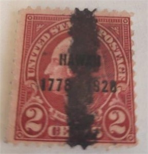 1928 2 Cent Discovery of Hawaii US Postage Stamp