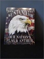 We stand sign