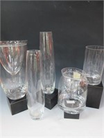Beautiful Glass Vases (lot of 5)