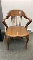 Wooden lawyers chair, 23 1/2 x 33 "