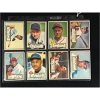 8 1952 Topps Baseball Cards