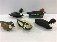 Lot of 5 Duck Decoys Including