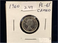 1960 Can Silver Ten Cent Piece  PL65