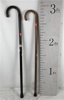 Two Wooden Walking Canes