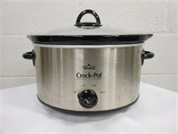 Rival 4-1/2 Qt Stainless Crock Pot Slow Cooker