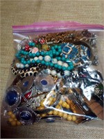 Costume jewelry gallon bag of