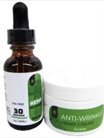 Hemp Oil Drops & Anti-Wrinkle 

Hemp Cream