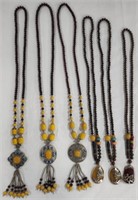 Lot (6)  Asian Pendant Necklaces