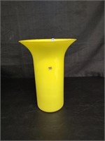 Yellow Glass Vase, Made in Italy