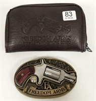 Freedom Arms 22 cal. belt buckle revolver - serial