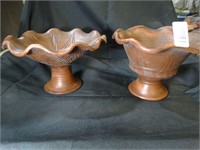 2 Floppy Top Mexican Vessels / Planters