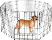 Dog Playpen - Foldable Metal Exercise Puppy Play