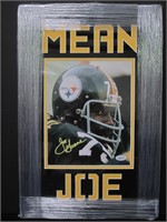 Joe Greene signed framed 8x10 photo COA