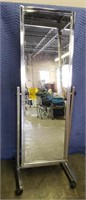Commercial Tilting Full Length Mirror on Casters