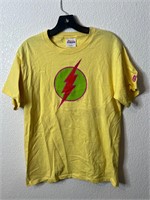 The Flash Comic Shirt Graphitti Yellow