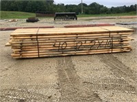 40 -12' - 2"x10" Pine Rough Sawn Lumber