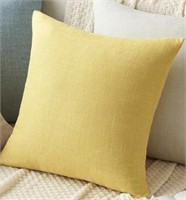 NATURE MAGICK PASTEL YELLOW THROW PILLOW 16X16IN