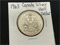 1963 Canada Silver Half Dollar