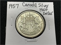 1957 Canada Silver Half Dollar