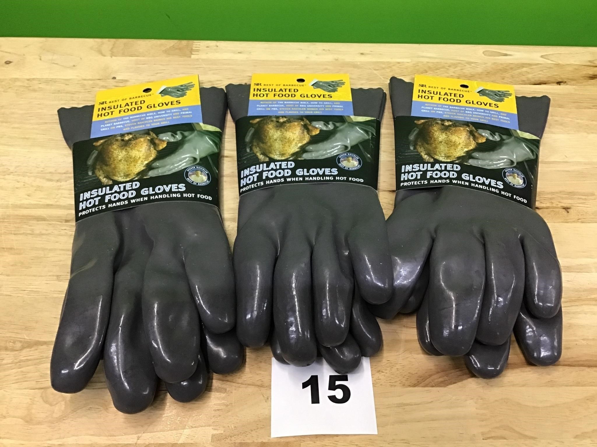 Insulated Hot Food Gloves lot of 3