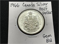 1966 Canada Silver Half Dollar